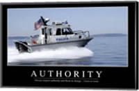 Framed Authority: Inspirational Quote and Motivational Poster