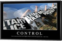 Framed Control: Inspirational Quote and Motivational Poster