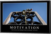 Framed Motivation: Inspirational Quote and Motivational Poster