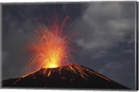 Framed Krakatau Eruption