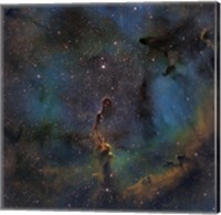 Framed IC 1396, the Elephant Trunk Nebula
