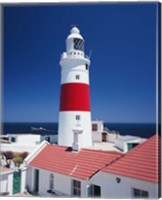 Framed Spain, Gibraltar, Europa Point, Lighthouse