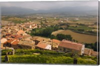 Framed San Vicente de la Sonsierra village, La Rioja, Spain