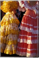 Framed Colorful Flamenco Dresses at Feria de Abril, Sevilla, Spain