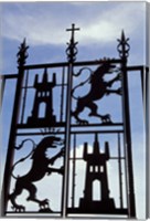 Framed Decorative Wrought-Iron Gate of Alcazar, Cordoba, Spain