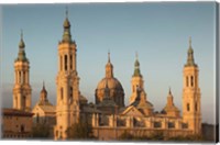 Framed Basilica de Nuestra Senora de Pilar, Zaragoza, Spain