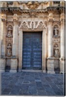 Framed Spain, Andalusia, Cadiz, Arcos De la Fontera Saint Peter's Church