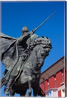Framed El Cid Statue, Burgos, Spain