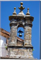 Framed Spain, Andalucia, Cadiz Bell tower of old church in Grazalema