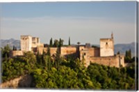 Framed Spain, Andalusia, Granada Province, Granada View of Alhambra Palace