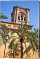 Framed Spain, Granada The bell tower of the Granada Cathedral