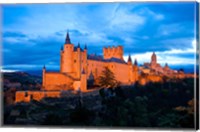 Framed Spain, Segovia Alcazar Castle at Sunset