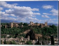 Framed Alhambra, Granada, Andalusia, Spain