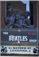 Framed Beatles Shop, Mathew Street, Liverpool, England