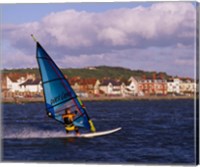 Framed Marine Lake Windsurfer, Wirral, Merseyside, England