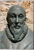 Framed Greece, Crete, Iraklio, Fodele, El Greco statue