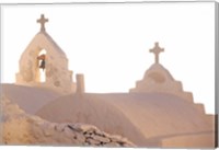 Framed Bell of Greek Orthodox Church, Mykonos, Cyclades, Greece