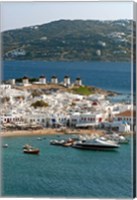 Framed Greece, Mykonos, Chora, Inner Harbor of Mykonos