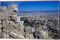 Framed View of Athens From Acropolis, Greece