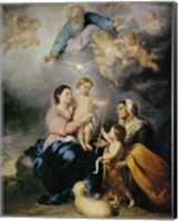 Framed Holy Family, also called the Virgin of Seville