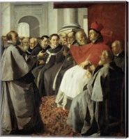 Framed Saint Bonaventura at the Church Council of Lyon