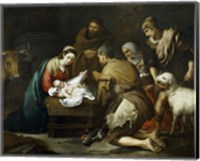 Framed Adoration of the Shepherds, 1655-1660