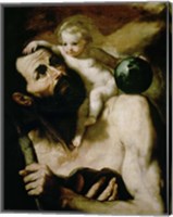 Framed Saint Christopher,1637