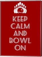 Framed Keep Calm and Bowl On