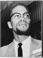 Framed Malcolm X at Queens Court