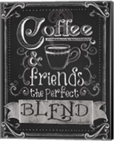Framed 'Coffee & Friends' border=