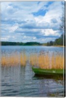 Framed Colorful Canoe by Lake, Trakai, Lithuania II