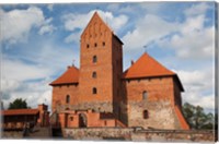 Framed Island Castle by Lake Galve, Trakai, Lithuania V