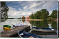 Framed Island Castle by Lake Galve, Trakai, Lithuania VII