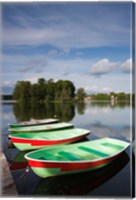 Framed Lithuania, Trakai Historical NP, Lake Galve boats
