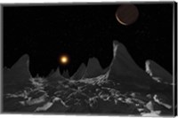 Framed Ice spires on Jupiter's large Moon, Callisto