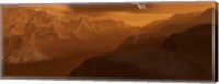 Framed Maxwell Montes Mountain Range on the Planet Venus