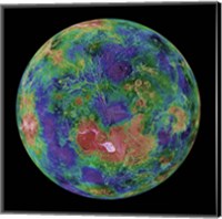 Framed Venus centered on the North Pole