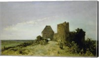 Framed Ruins Of The Chateau De Rosemont, 1861