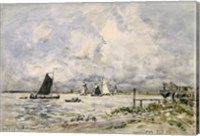 Framed Pier On The Scheldt, 1866