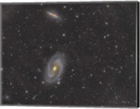 Framed Cigar Galaxy and Bode's Galaxy in the Constellation Ursa Major