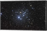 Framed NGC 457 is an open star cluster in the Constellation Cassiopeia