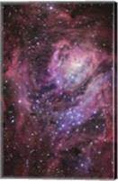 Framed Central region of the Lagoon Nebula