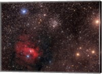 Framed Bubble Nebula, an emission Nebula in Cassiopeia