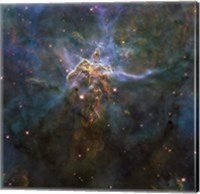 Framed Carina Nebula Star-Forming Pillars and Herbig-Haro Objects with Jets
