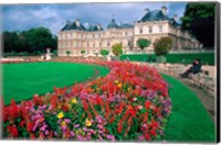 Framed Luxembourg Palace in Paris, France