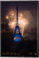 Framed Fireworks at the Eiffel Tower