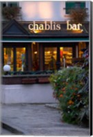 Framed Chablis Bar Cafe, Chablis, Bourgogne, France