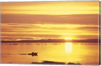 Framed Baffin Island Sunset