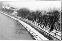 Framed River Salzach in Winter