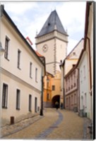 Framed Old Town Buildings in Tabor, Czech Republic